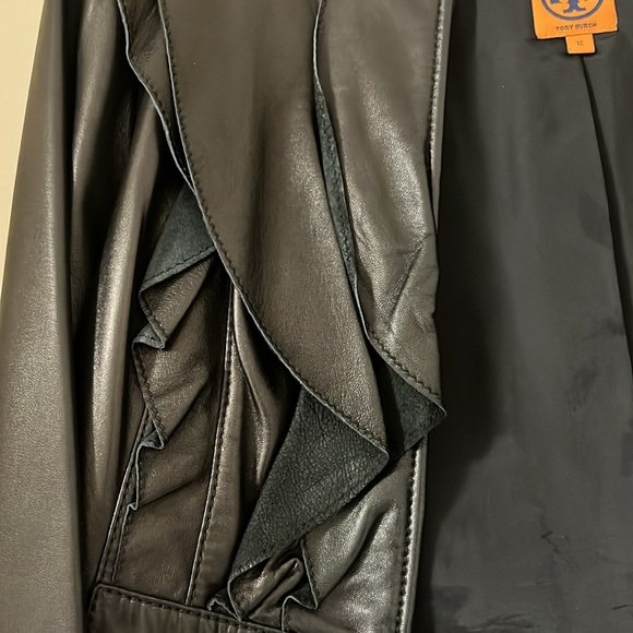 Tory Burch leather jacket size 12 great condition - Picture 4 of 7